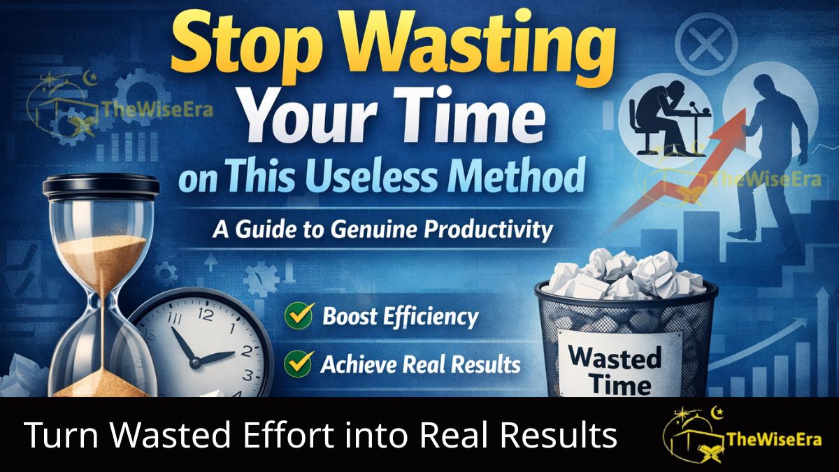 Stop Wasting Your Time on This Useless Method